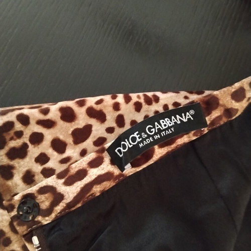 Silk skirt Dolce & Gabbana like new, brown, size M 38 10