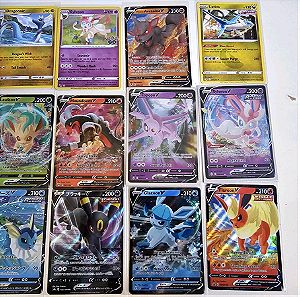 12 Pokemon cards from Various collections
