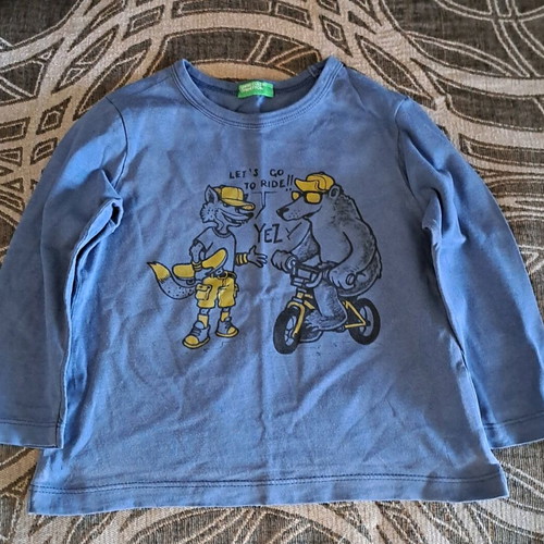 Benetton t-shirts used for 2-year-old boy, pack of 2