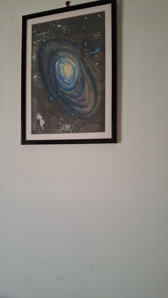 Wax crayon painting like new in frame… - € 8,00 - Vendora.cy