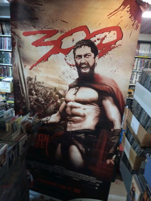 Αφίσα Οι 300 μεταχειρισμένη σε μουσαμά 1 x 2 μέτρα