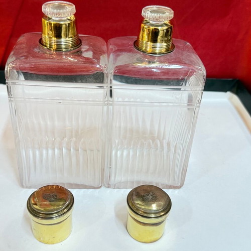 Bottles with silver English caps like new