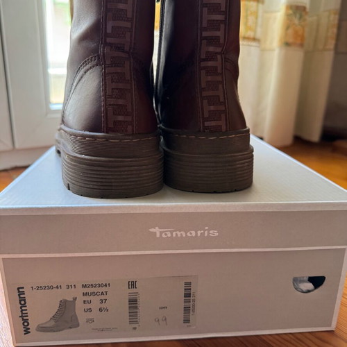 Tamaris ankle boots like new, brown, size 37