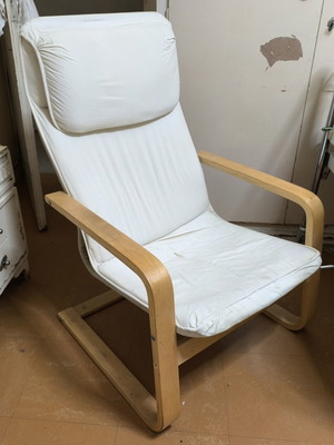 IKEA armchair with removable cushion, used