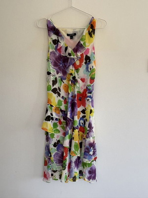 Ralph Lauren floral summer dress, knee length, size S