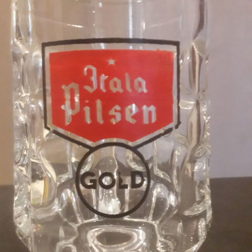 Itala Pilsen Gold beer mug used, approx 0.5 l