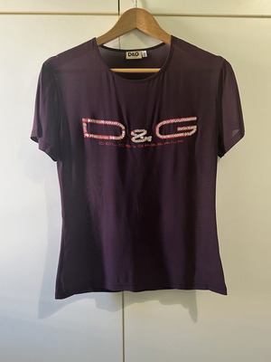 Dolce & Gabbana Mesh Sequin Top like new, purple, size S