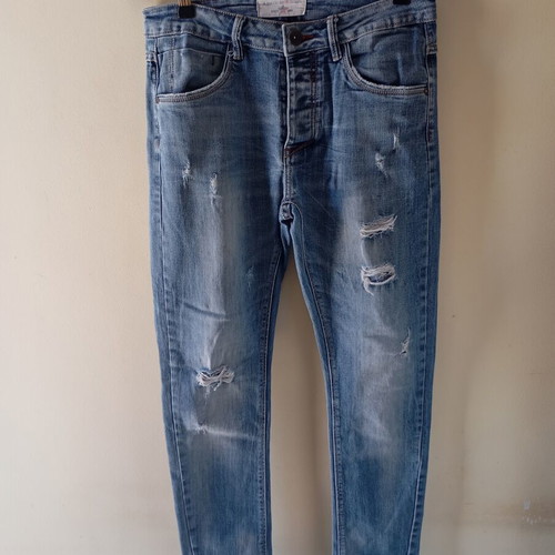 Ανδρικό παντελόνι τζιν Denim, μέγεθος W32, γκρι