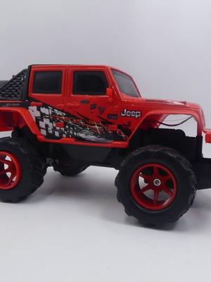 Τηλεκατευθυνόμενο αυτοκίνητο Jeep κόκκινο New Bright μεταχειρισμένο χωρίς χειριστήριο