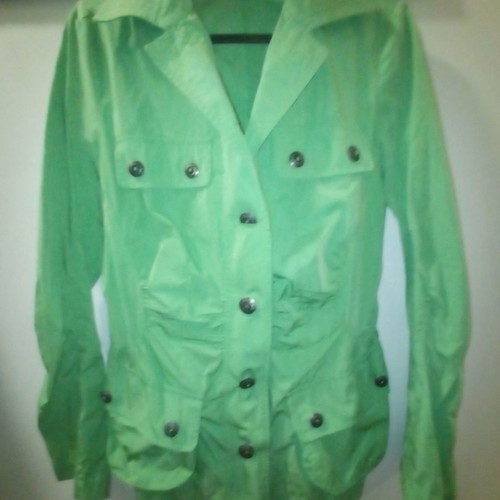 Spring jacket size S new, green