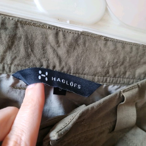 Haglöfs cargo pants size S like new, green, unisex
