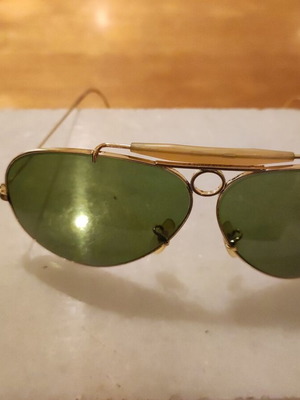 Ray Ban Bullet Hole Aviator sunglasses Bausch & Lomb lenses, made in USA, vintage