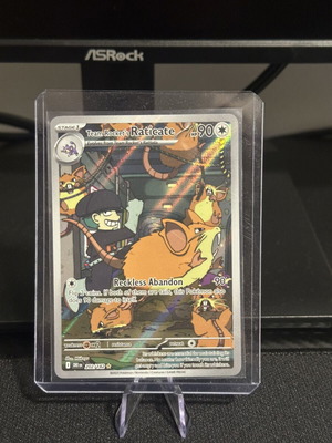 Pokémon Team Rocket’s Raticate 202/182 Illustration Rare mint