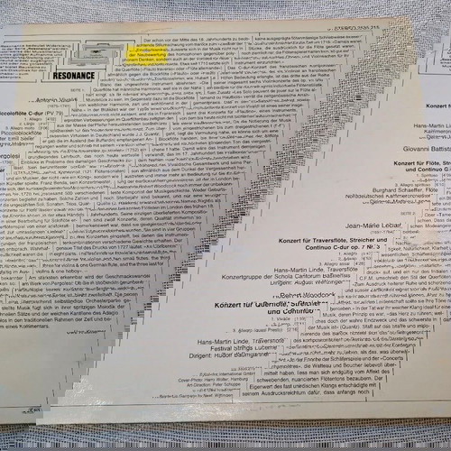 Flötenkonzerte Des Barock LP μεταχειρισμένο, κλασσική μουσική