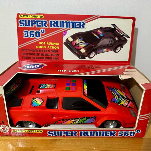 Retro toy car used, 1980s, 29cm