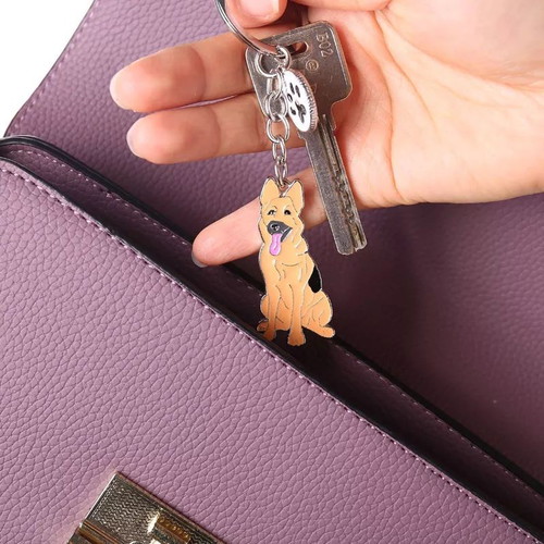 German Shepherd dog keychain new