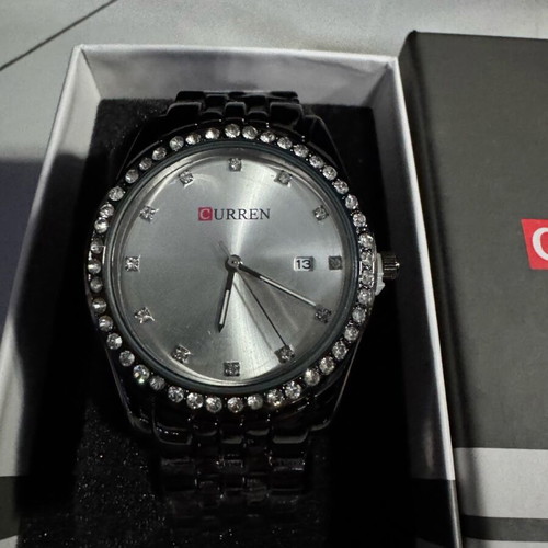 Curren women's watch new, black