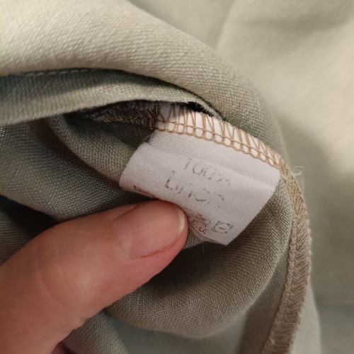 Danilo sleeveless linen blouse sage green, like new
