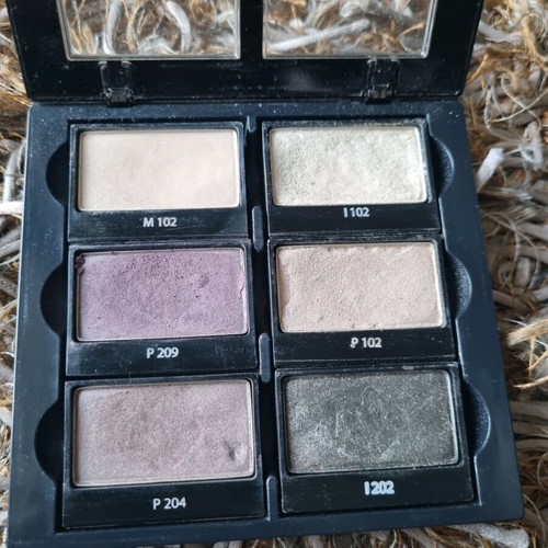 Lancôme Ombre Hypnôse eyeshadow palette 6 shades used