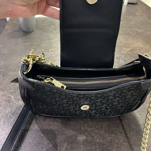 DKNY shoulder bag new black with double strap