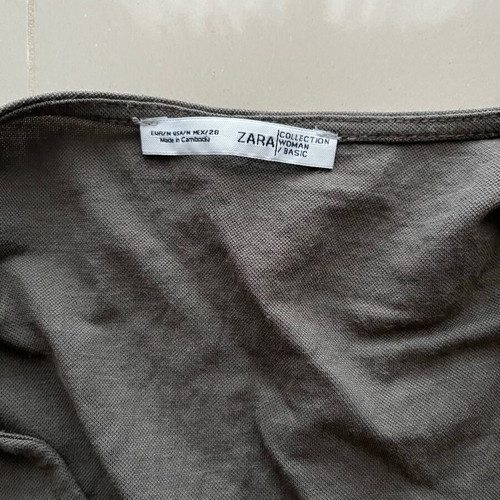 Zara linen top like new, gray, size M
