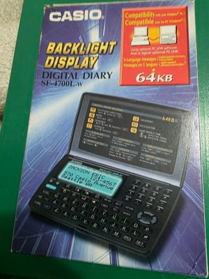 Casio 64K electronic diary with backlight