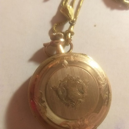Pocket watch gold-plated like new, Standard U.S.A., collectible 150 years old