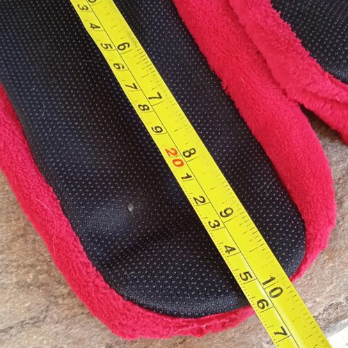 Slippers new, red, one size