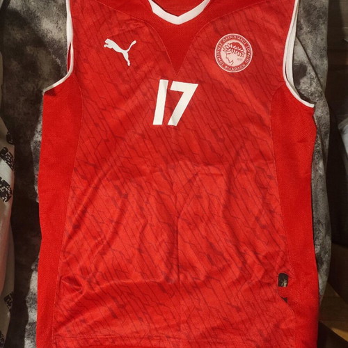 Olympiacos Women's Volleyball Shirt Used, Size M