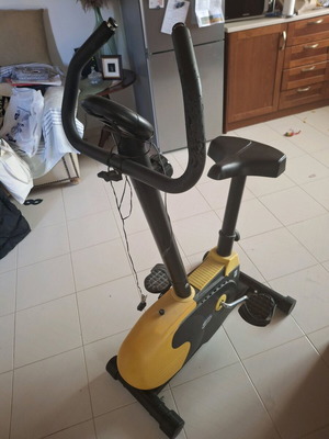 Static exercise bike used with signs of wear