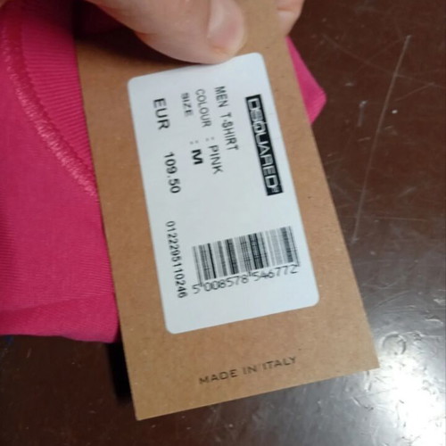 Dsquared2 cotton short-sleeve pink new