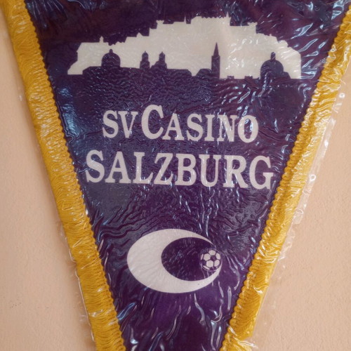 Vintage SV Casino Salzburg banner like new, authentic
