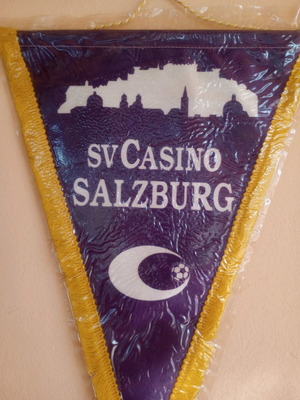 Vintage SV Casino Salzburg banner like new, authentic