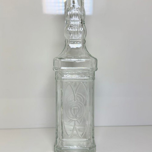 Glass decorative bottle for drinks or liqueur