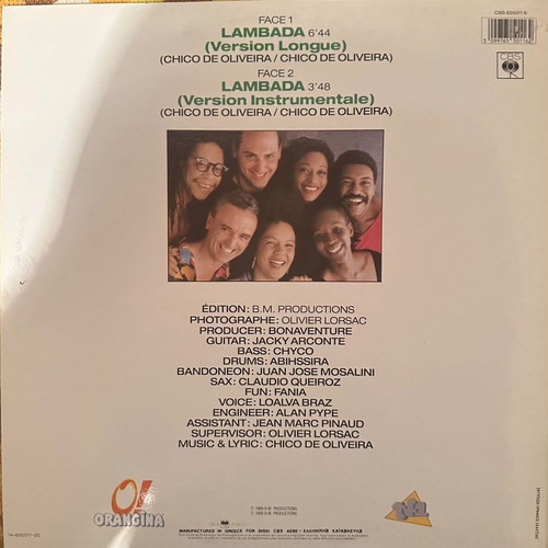 Kaoma Lambada vinyl LP maxi 12” like new, Latin