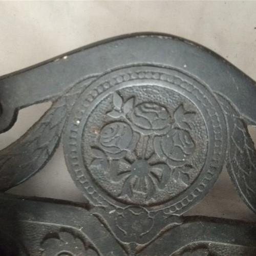 Antique inkwell used, old carved collectible piece
