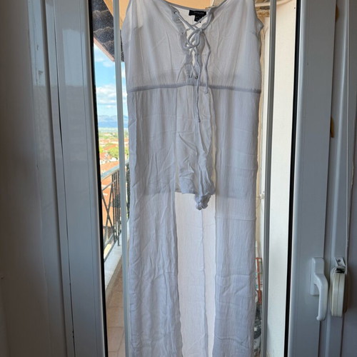 Primark beach cover-up used, white, size L