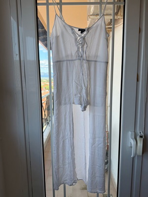 Primark beach cover-up used, white, size L