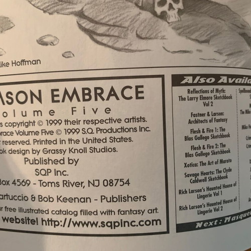 Artbook Crimson Embrace Vol.V new, 64 black and white pages, 1st edition 1999