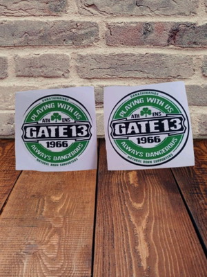 Panathinaikos stickers used, set of 2