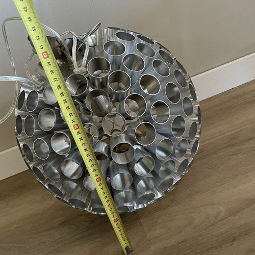 Aluminium Space Age design pendant lamp, 30 cm