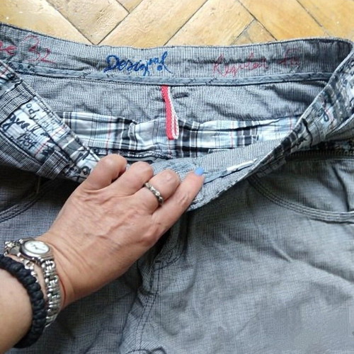 Desigual men's branded jeans with opening back part like new