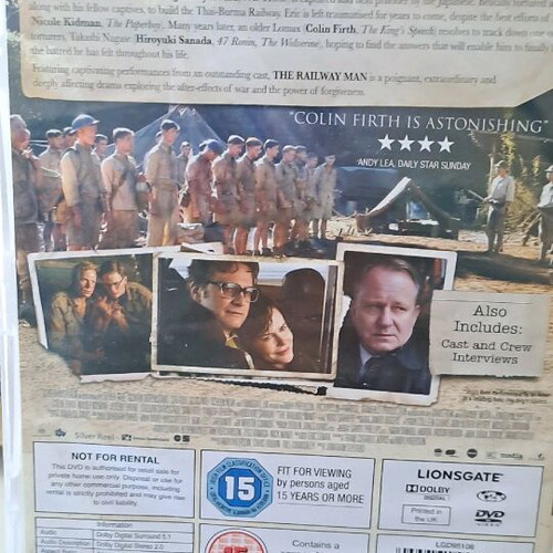 The Railway Man DVD like new