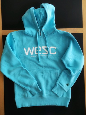 WeSC turquoise hoodie size M used with hood