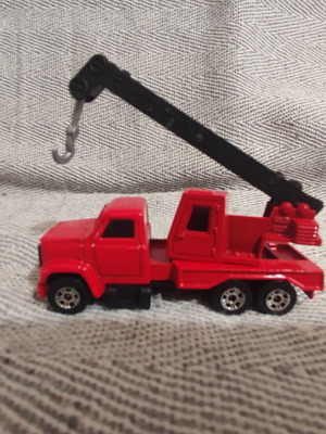Majorette GMC Brigadier Crane Truck toy used, 8cm