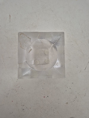 Kosta Boda Crystal Decorative Piece new, Scandinavian minimal design