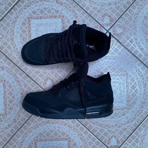 Jordan 4 Black Cats new, size 45, black casual shoes