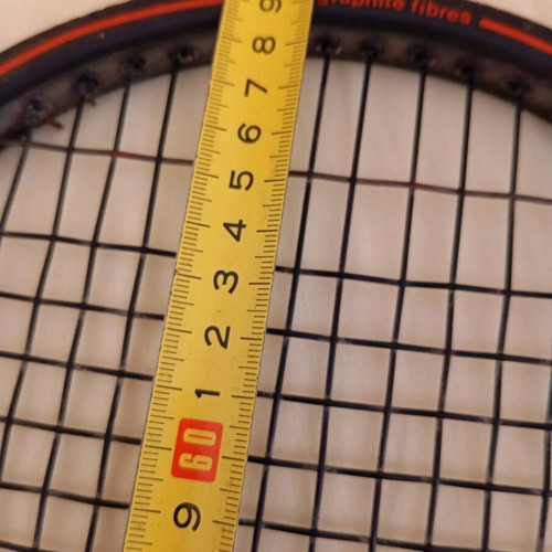 Kuebler plus 30 all round graphite tennis racket used, 1980s
