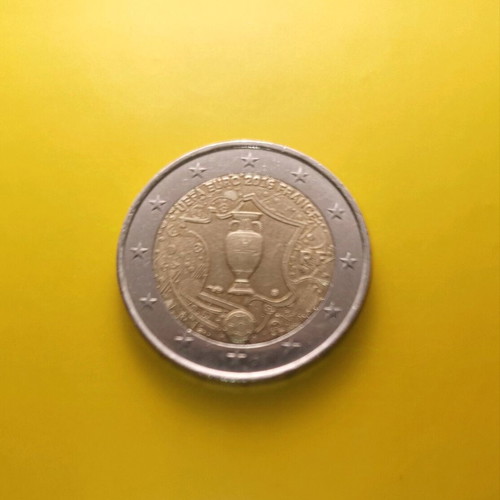2 Euro coin used Euro 2016 France