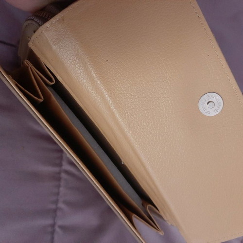 Wallet bag new, beige with minor marks